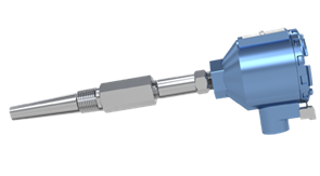سنسور دما RTD روزمونت سری 68 کلاهک‌دار به همراه ترموول رزوه‌ای مخروطی